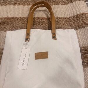 Tote Bag -White Lined inside